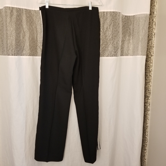 BYE Black Pants with White Side Seam Stripes, Size US 6 (FR 42), NWT - Picture 2 of 7